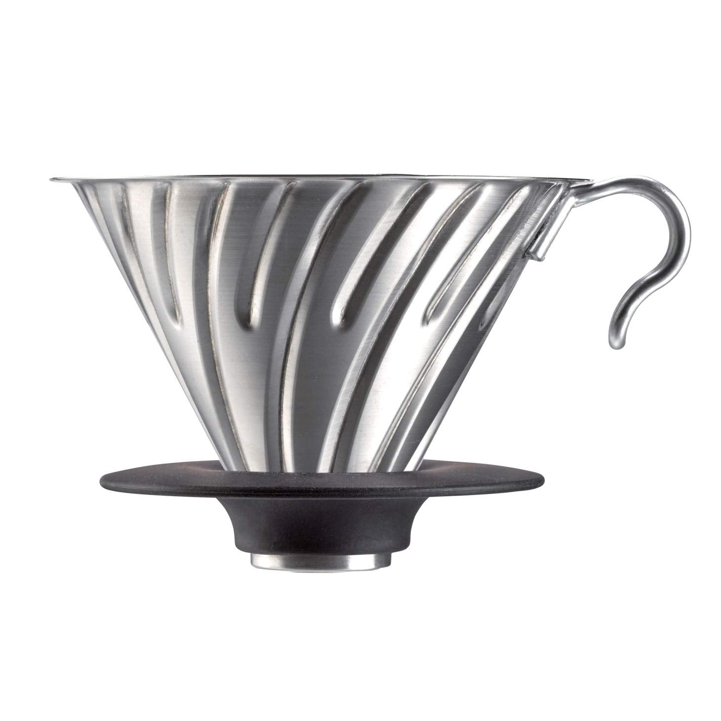Hario® V60 Metal Coffee Dripper, 02 silver - Black River Roasters
