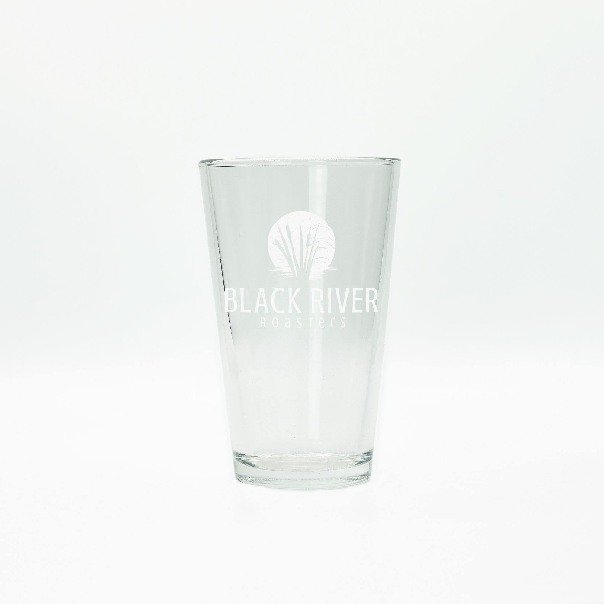Black River Roasters 16 oz. Mason Jar Glass with Handle